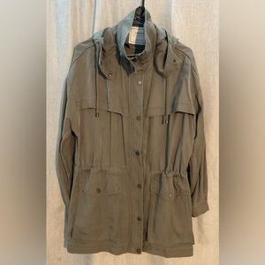 Zara Basics - Army Green Utility Jacket - Size S